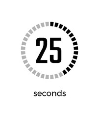 Closeup of Digital Timer on Vector Illustration