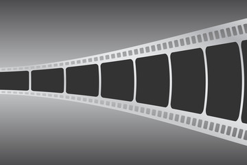 Background with film strip. Cinema concept vector illustration.