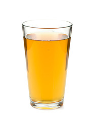 Apple juice in a glass