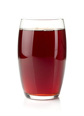 Pomegranate juice in a glass