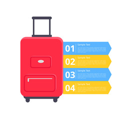 Baggage Packing Instructions Vector Illustration