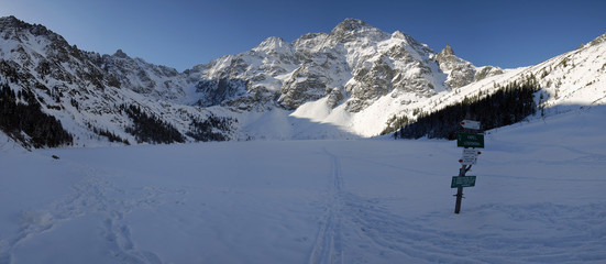 Panorama zimowa Morskie Oko - Klasyczna © Ola i Eryk