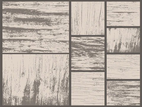 Grunge textures antic wood vector backgrounds