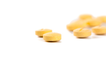 pills isolated on white