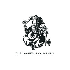  Vector illustration of Lord Ganesha