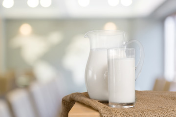 milk on the table