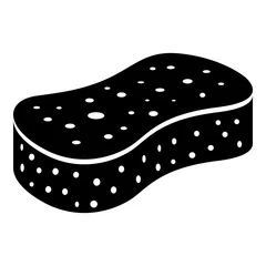 Deurstickers Sponge icon, simple style © ylivdesign