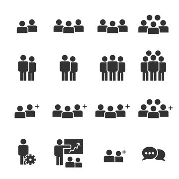 People Icons  Work Group Team Vector