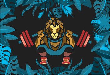 Powerlifting barbell squat