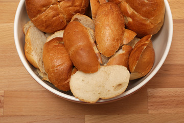 bread rolls breadcrumbs white