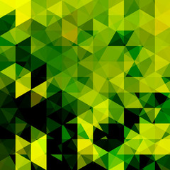 Abstract vector background with triangles. Green geometric vector illustration. Creative design template.