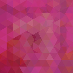 Obraz premium Abstract vector background with triangles. Pink geometric vector illustration. Creative design template.