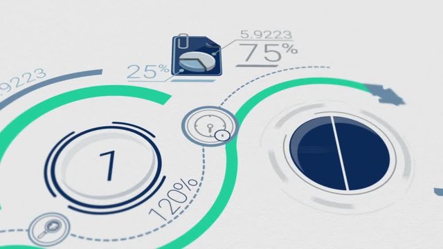 Corporate Background With Elements Of Infographics