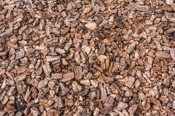 background of small pieces of wood