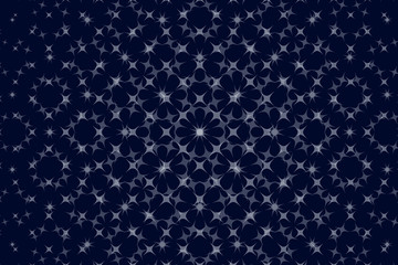 Abstract kaleidoscope background. Vector blue abstract pattern.