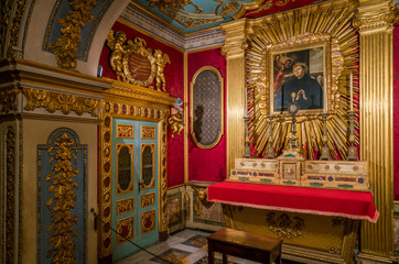 Saint Stanislaus chapel in the Church of Saint Andrew's at the Quirinal in Rome. 