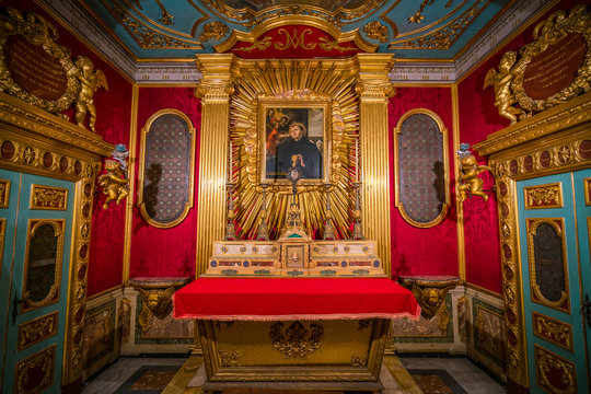Saint Stanislaus chapel in the Church of Saint Andrew's at the Quirinal in Rome. 