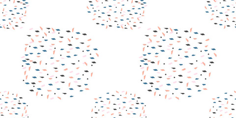 Collection of Trendy abstract pattern set in terrazzo style. Wallpaper, textile, party invitation, wrapping, birthday, anniversary, etc Vector