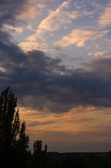 landscape with dramatic light