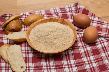 bread rolls breadcrumbs white