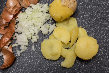 schnitzel wiener fried chicken potato salad