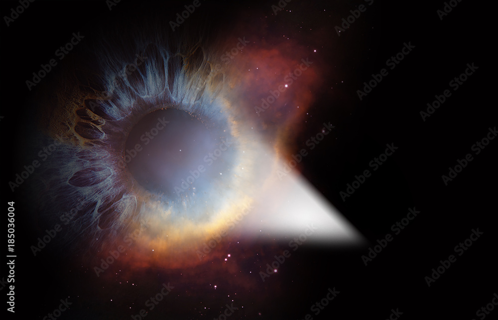 Wall mural eye in space