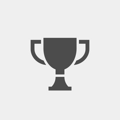 Trophy flat vector icon. Champions flat vector icon