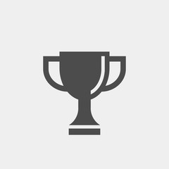 Trophy flat vector icon. Champions flat vector icon