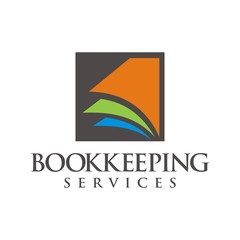Bookkeeping logo initial design template vector illustration