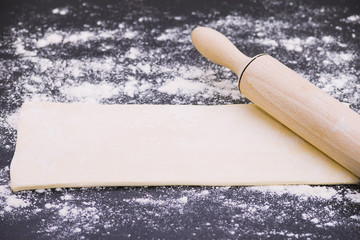 background raw dough