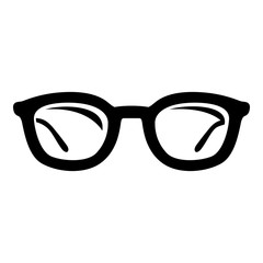 Glasses icon, simple style