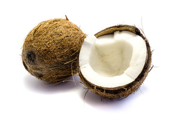 Kokosnüsse Kokosnuss kokos nuss isoliert freigestellt auf weißen Hintergrund, Freisteller