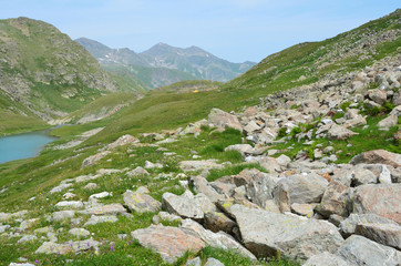 Россия, ландшафты Западного Кавказа. Имеретинский горный узел