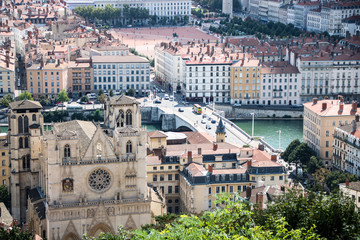 Fototapeta na wymiar cityscape of Lyon