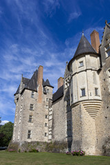 Fototapeta na wymiar Castle of Baugé, Sarthe, Pays de la Loire, France