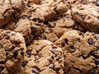 Cookies with chocolate.