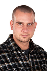 Obraz premium Portrait of a young blue collar worker