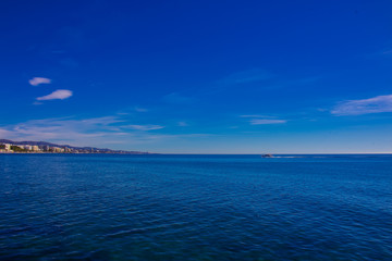 Beach. The best views of the beach in Marbella. Malaga province, Costa del Sol, Andalusia, Spain. Picture taken – 14 december 2017.