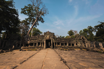 Fototapeta na wymiar Preah Khan, in the Angkor Thom complex, Siem Reap, Cambodia