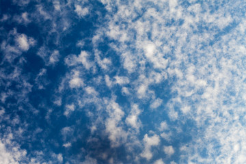 Sky in clouds background