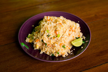 Thai fried rice with egg