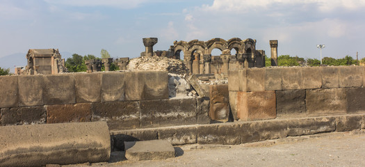Ruins of Zvartnots (celestial angels) temple Armenia, Central Asia, © rparys