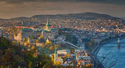 View on Budapest in autumn