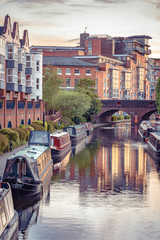 Amazing view on boats and canals