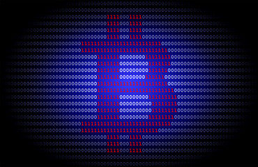 Bitcoin logo on a dark blue background