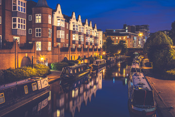 Amazing view on boats and canals