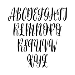 Calligraphic vector script font