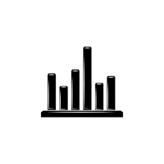 Colomn chart Icon. Trend diagram element icon. Business analytics concept design icon. Signs and symbols icon for websites, web design, mobile, info graphics