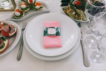 Wedding table.