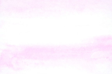 Violet, purple abstract watercolor painting textured on white paper background